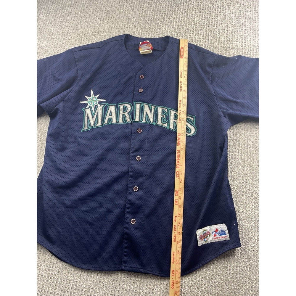 Vintage Seattle Mariners Majestic Diamond Collection Authentic Jersey Men XL USA - Picture 7 of 10